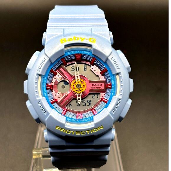 Casio Baby-G BA-110CA-2A Neo-Pastel Blue Pink Analog Digital Women’s Watch main image 4